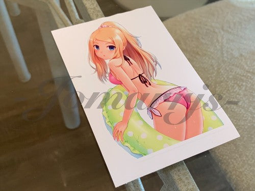 Pokemon - Anime - Serena Bikini Sun Fun Custom Sticker Decal Vinyl manga b.