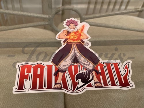 Fairy Tail - Anime - Natsu Dragneel Sticker Vinyl Sign custom mage guild