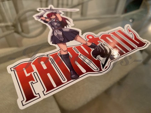 Fairy Tail - Anime - Erza Scarlet Sticker Vinyl Sign custom mage guild