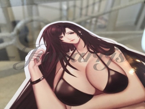 Final Fantasy Gaming Tifa Lockhart Bikini Sticker Decal Vinyl FF 7 xii anime