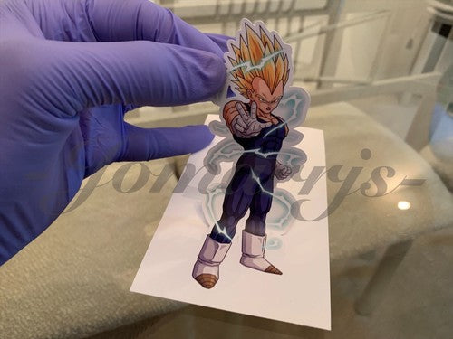 Dragon Ball Z Vegeta (c.) Sticker Vinyl Sign Comic DBZ super saiyans
