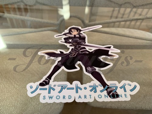 Sword Art Online - Anime - Kirito Sticker Vinyl Sign Decal Custom Manga SAO