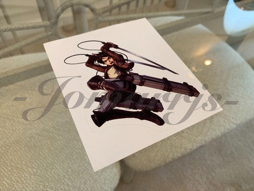 Attack on Titan - Anime - Eren Yeager Custom Sticker Decal Vinyl manga laptop