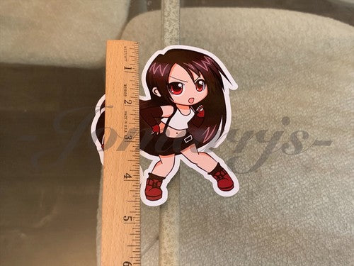Final Fantasy - Anime - Tifa Lockhart Chibi Custom Sticker Decals #2 ff7 vii