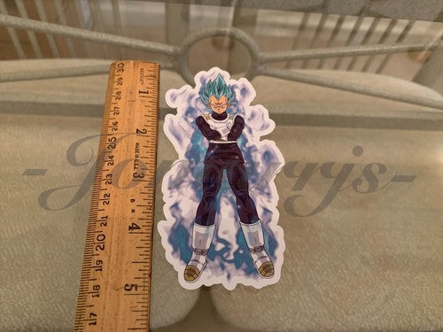 Dragon Ball Z Vegeta (d.) Blue Sticker Vinyl Sign Comic DBZ super saiyans