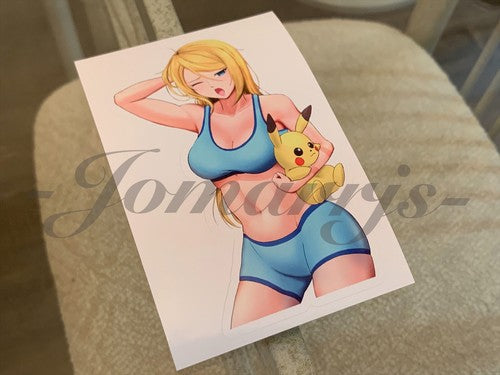 Metroid - Anime - Samus Aran & Pikachu Custom Sticker Decal Vinyl b. Pokémon