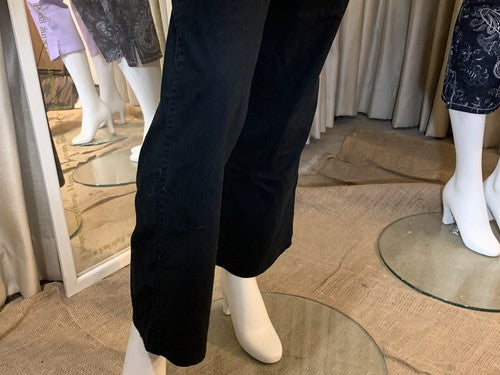 Basic Editions Classic Fit Straight Leg Black Jeans Women Size 6