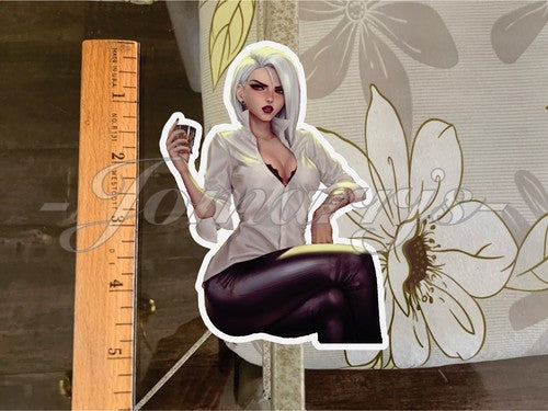 Overwatch Anime Ashe Elizabeth Caledonia Custom Sticker Decal sexy a pinup