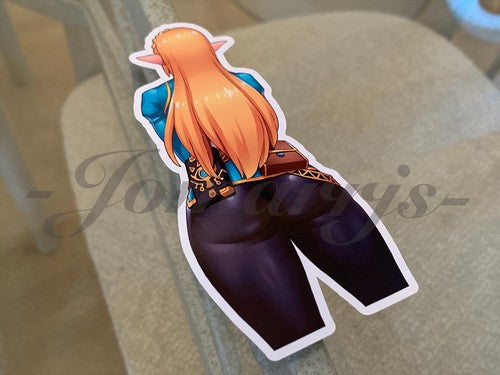 The Legend Of Zelda - Anime - Princess Zelda Custom Colored Sticker Decal #4