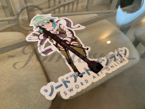 Sword Art Online - Anime - Sinon Shino Asada Sticker Vinyl Decal Custom SAO