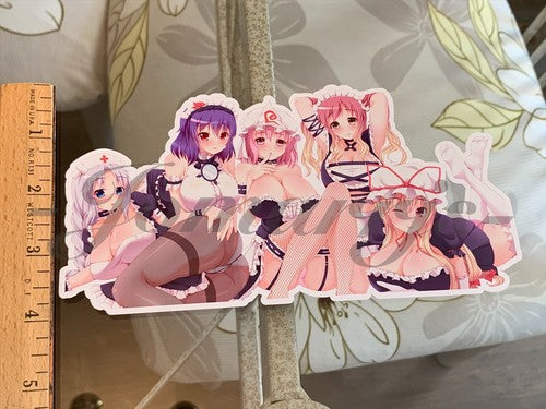 Touhou Anime Eirin, Kanako, Yuyuko, Byakuren, Yukari Custom Sticker Decal ecchi
