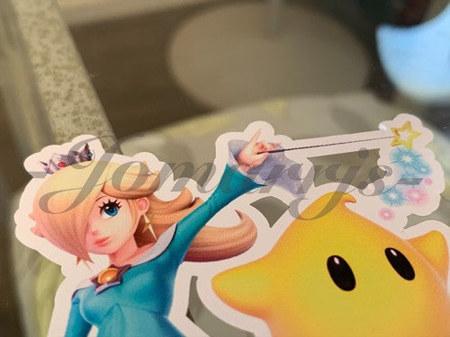 Super Mario - Anime - Rosalina & Luma Sticker Decal Vinyl #1 nintendo galaxy