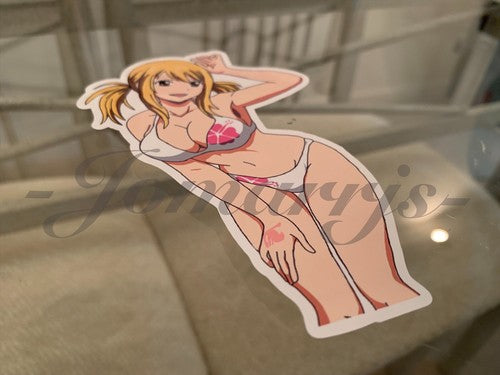 Fairy Tail - Anime - Lucy Heartfilia e. Bikini Sun Fun Sticker Vinyl Decal Sign