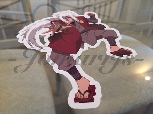 Naruto - Anime - Jiraiya Sticker Decal Vinyl Sign Comic binder laptop surface