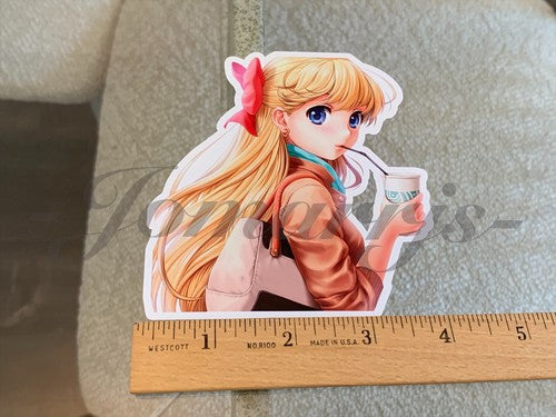 Sailor Moon - Anime - Sailor Venus Aino Minako Custom Colored Sticker Decal