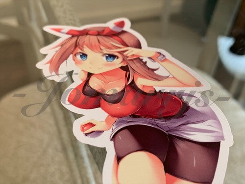 Pokemon - Anime May Haruka Custom Sticker Decal Vinyl manga bikini sun fun a.