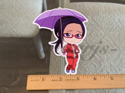 Demi-chan wa Kataritai - Anime Satou Sakie Chibi Custom Sticker Decal manga