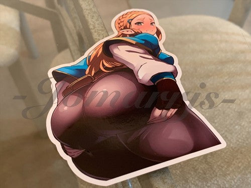 The Legend Of Zelda - Anime - Princess Zelda Custom Colored Sticker Decal #2
