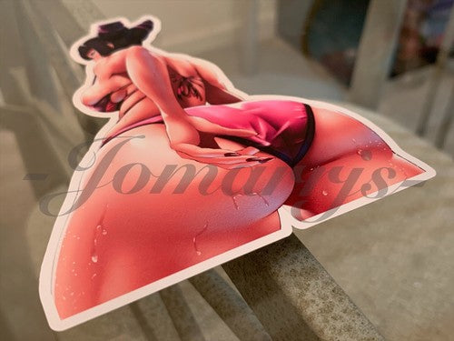 Street Fighter - Anime - Han Juri Bikini Sun Fun Custom Sticker Decal Vinyl #1