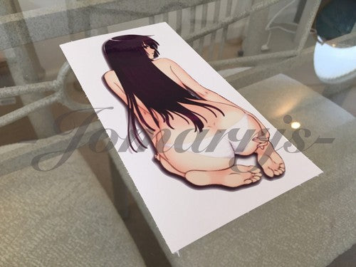 Bakemonogatari - Anime - Hitagi Senjougahara "Cheeky" Sticker Decal amane hitari