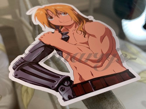 Fullmetal Alchemist - Anime - Edward Elric Custom Colored Sticker Decal manga