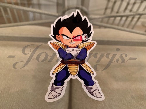 Dragon Ball Z Vegeta (f.) Chibi Sticker Vinyl Sign Comic DBZ super saiyans