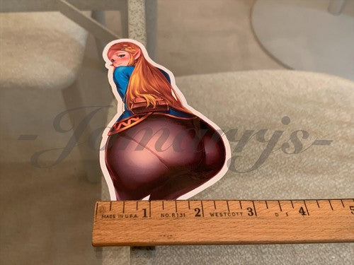 The Legend Of Zelda - Anime - Princess Zelda Custom Colored Sticker Decal #3