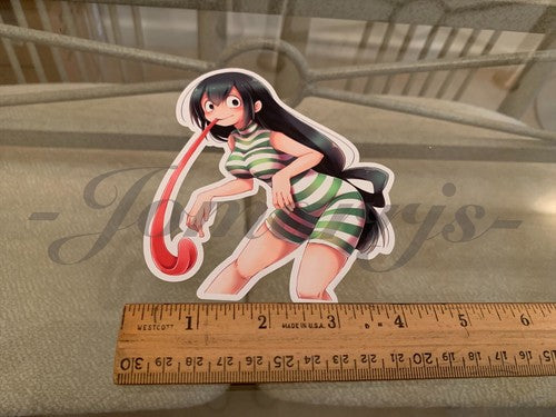 My Hero Academia Anime Froppy Tsuyu Asui c. Monokini Bikini Sun Fun Sticker