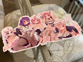 Touhou Anime Eirin, Kanako, Yuyuko, Byakuren, Yukari Custom Sticker Decal ecchi