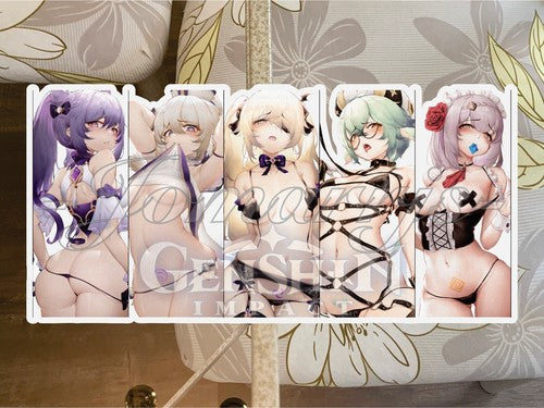 Genshin Impact Anime Sexy Group Custom Sticker Decal Art Car Laptop lewd manga