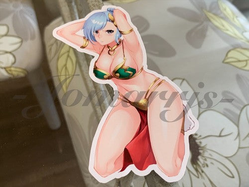 RWBY - Anime - Winter Schnee Bikini Sun Fun Custom Sticker Decal manga sexy a.