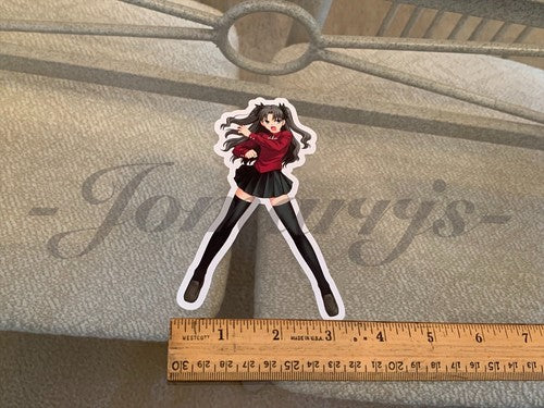 Fate - Anime - Rin Tohsake Sticker Vinyl Decal Custom manga laptop binder