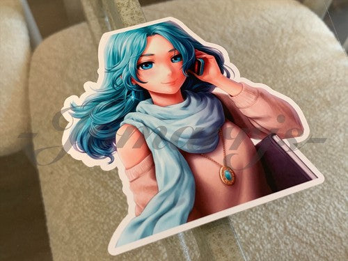 Sailor Moon - Anime - Sailor Neptune Kaiou Michiru Custom Colored Sticker Decal
