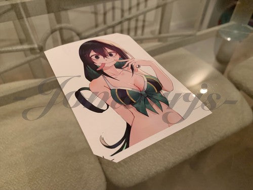 My Hero Academia Anime Froppy Tsuyu Asui b. Bikini Sun Fun Sticker Vinyl manga