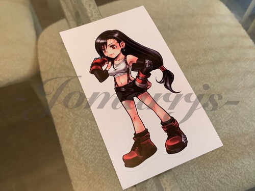 Final Fantasy - Anime - Tifa Lockhart Chibi Custom Sticker Decals #3 ff7 vii