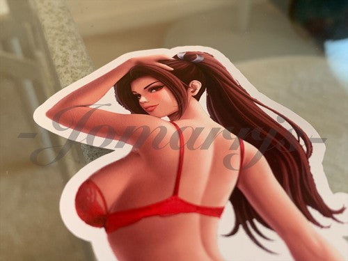 King of Fighters - Anime - Mai Shiranui Bikini Sun Fun Sticker Decals Vinyl #b
