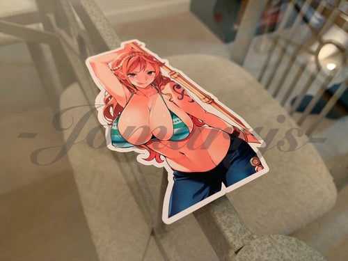 One Piece - Anime - Nami Bikini Sun Fun Sticker Decals Vinyl manga