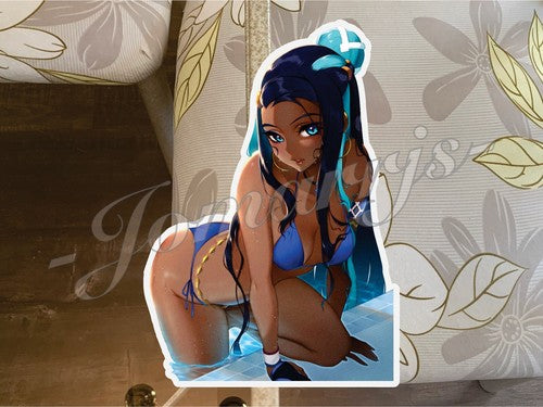 Pokemon Anime Nessa Rurina Bikini Sticker Decal Vinyl b. ecchi oppai sexy pin up