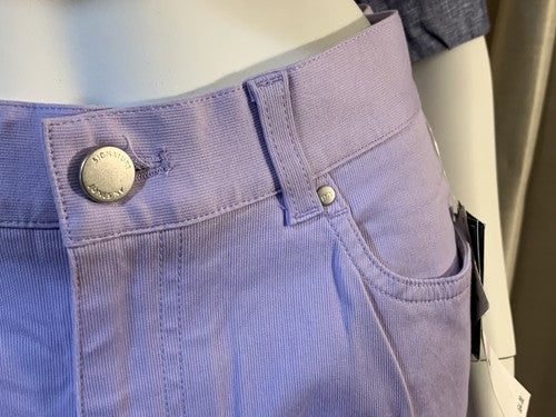 Jones New York Womens Sz 6 Purple Curvy Capri Cropped Slim Jeans Lycra Stretch