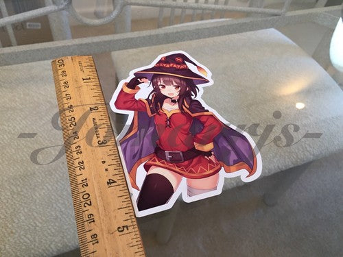 Kono Subarashii Anime - Megumin Sticker Decal Vinyl Comic konosuba laptop manga