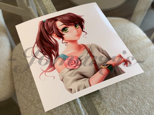 Sailor Moon - Anime - Sailor Jupiter Kino Makoto Custom Colored Sticker Decal