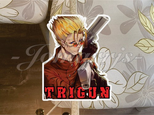Trigun Anime Vash the Stampede Emblem Logo Custom Sticker Decal Vinyl Art manga