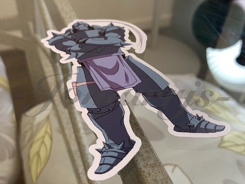 Fullmetal Alchemist - Anime - Alphonse Elric Custom Colored Sticker Decal manga
