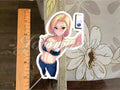 Dragon Ball Z Anime Android 18 Bikini Selfie Sun Fun Sticker Decal Vinyl DBZ