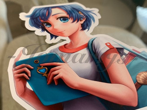 Sailor Moon - Anime - Sailor Mercury Mizuno Ami Custom Colored Sticker Decal