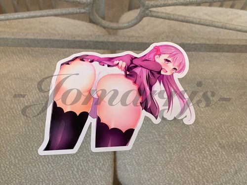Fate - Anime - Sakura Matou “Peek” Vinyl Sticker lingerie manga laptop binder