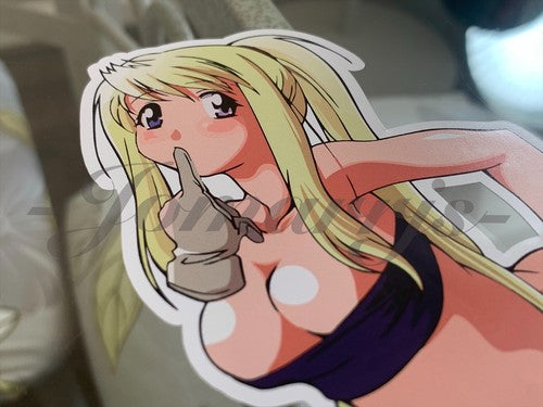Fullmetal Alchemist Anime - Winry Rockbell Custom Colored Sticker Decal manga