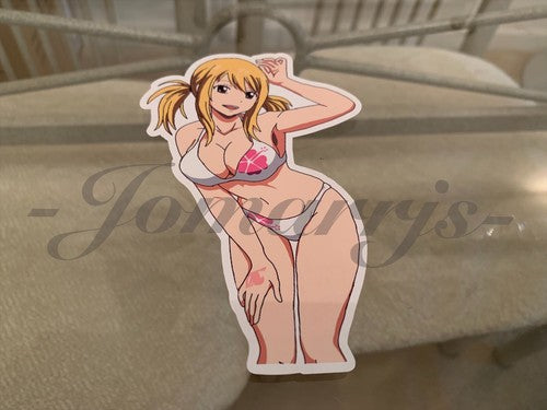 Fairy Tail - Anime - Lucy Heartfilia e. Bikini Sun Fun Sticker Vinyl Decal Sign