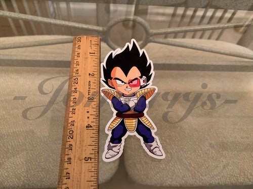 Dragon Ball Z Vegeta (f.) Chibi Sticker Vinyl Sign Comic DBZ super saiyans