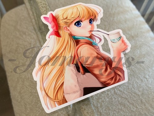 Sailor Moon - Anime - Sailor Venus Aino Minako Custom Colored Sticker Decal
